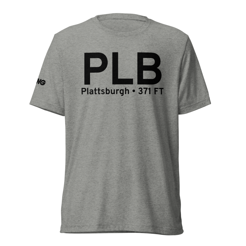 Plattsburgh (KPLB) Airport Tri-blend T-Shirt 