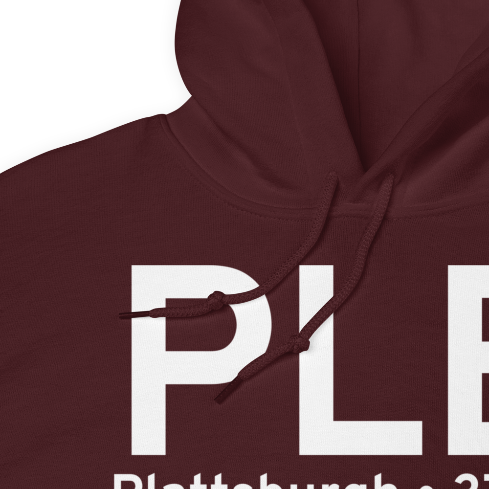 Plattsburgh (KPLB) Airport Hoodie Sweatshirt 