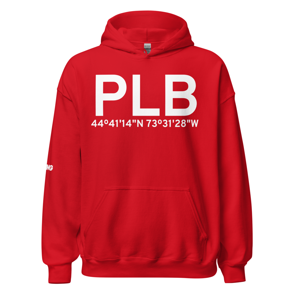 Plattsburgh (KPLB) Airport Hoodie Sweatshirt 
