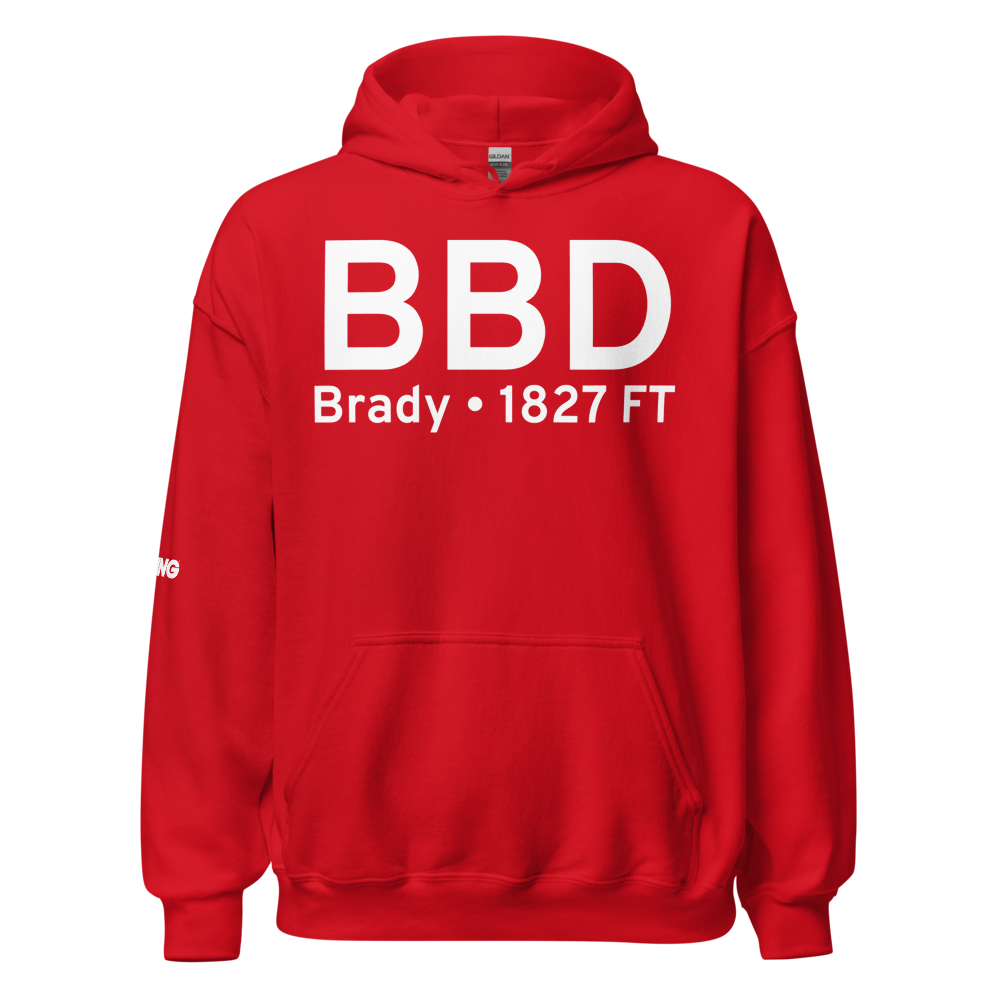 Brady (KBBD) Airport Hoodie Sweatshirt 