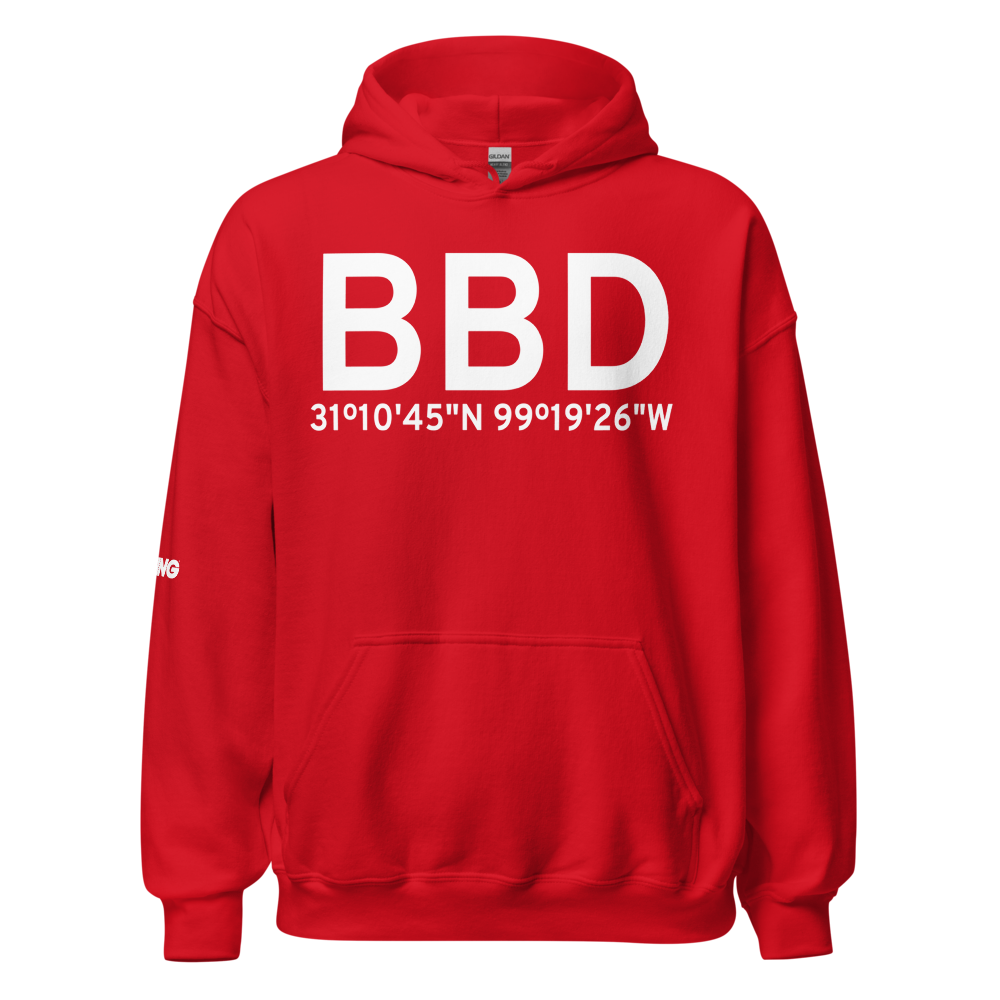 Brady (KBBD) Airport Hoodie Sweatshirt 