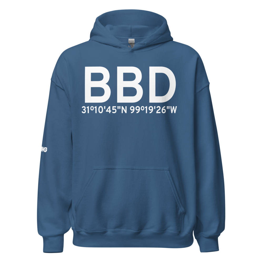 Brady (KBBD) Airport Hoodie Sweatshirt 