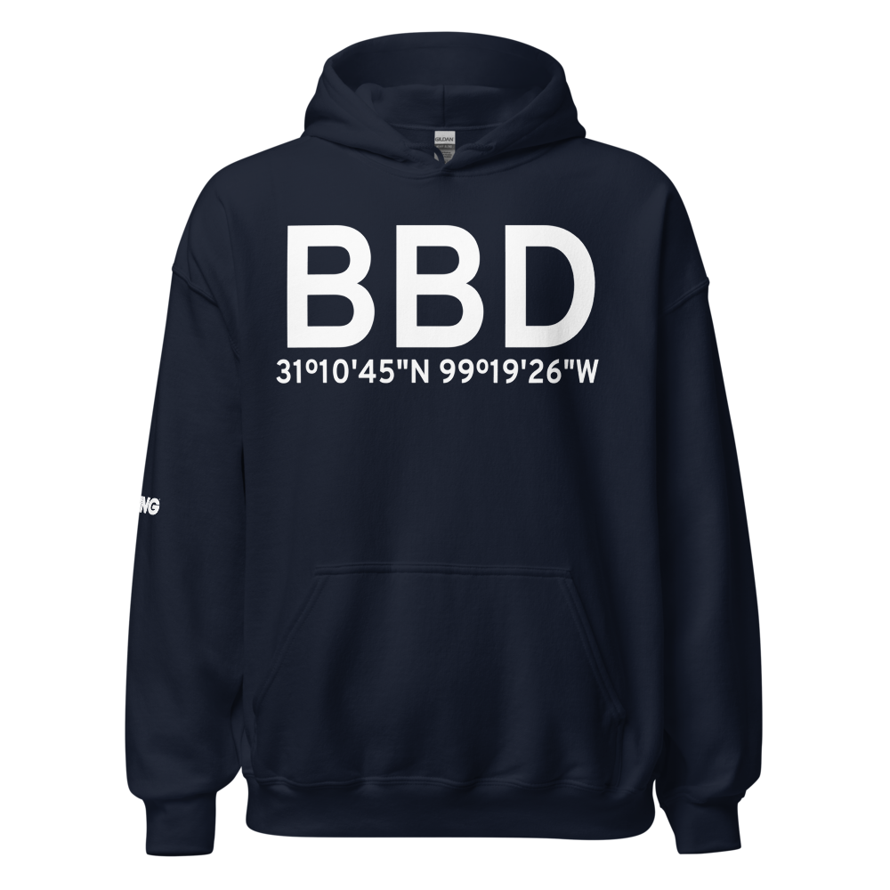 Brady (KBBD) Airport Hoodie Sweatshirt 