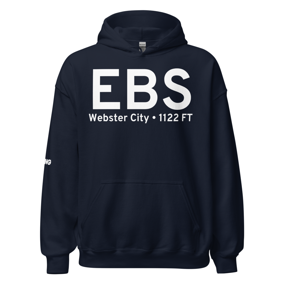 Webster City (KEBS) Airport Hoodie Sweatshirt 