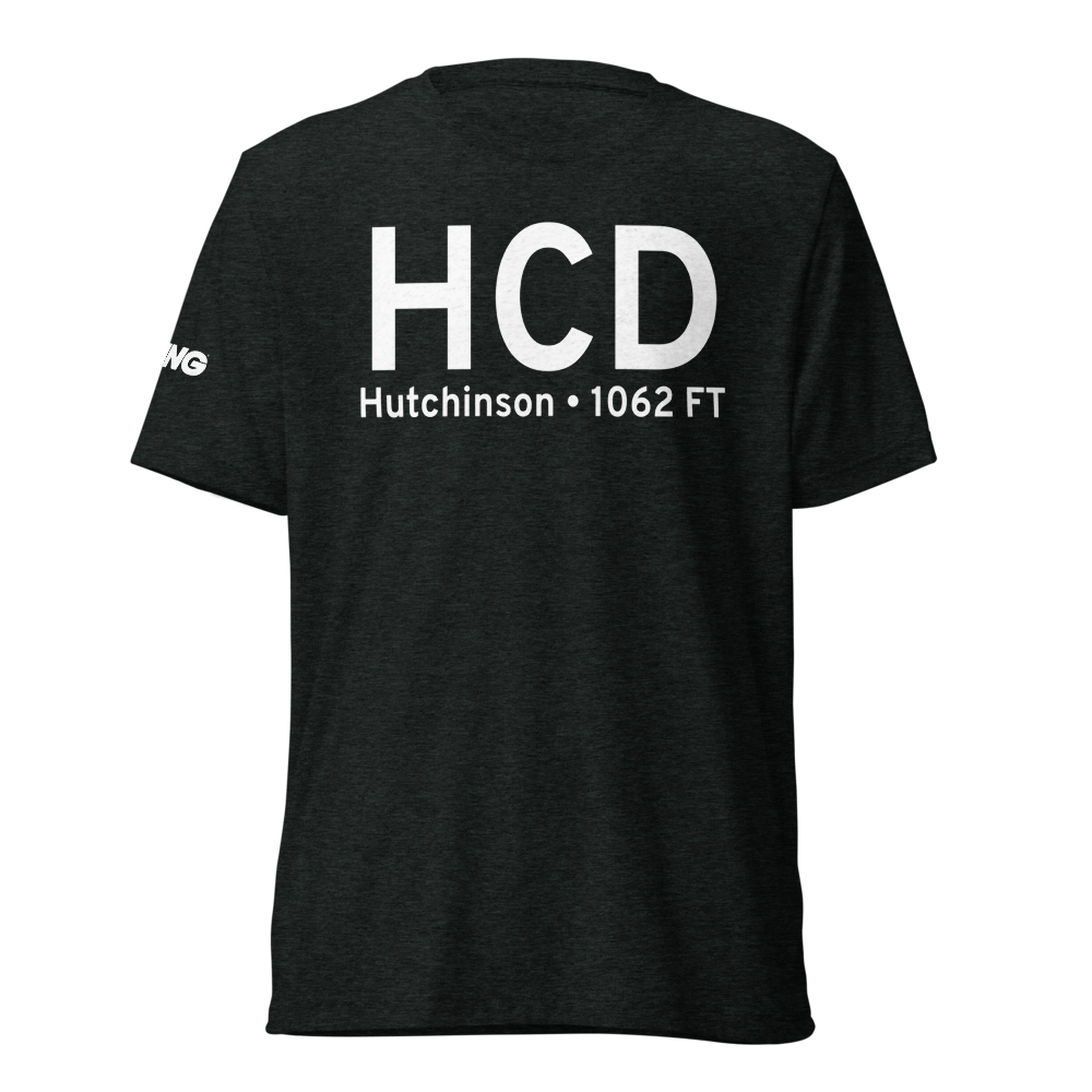 Hutchinson (KHCD) Airport Tri-blend T-Shirt 