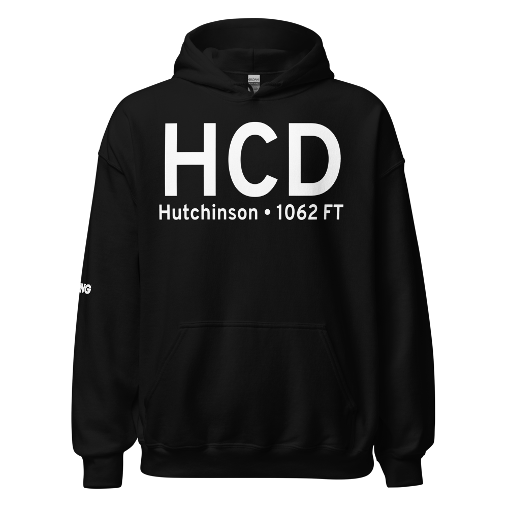 Hutchinson (KHCD) Airport Hoodie Sweatshirt 