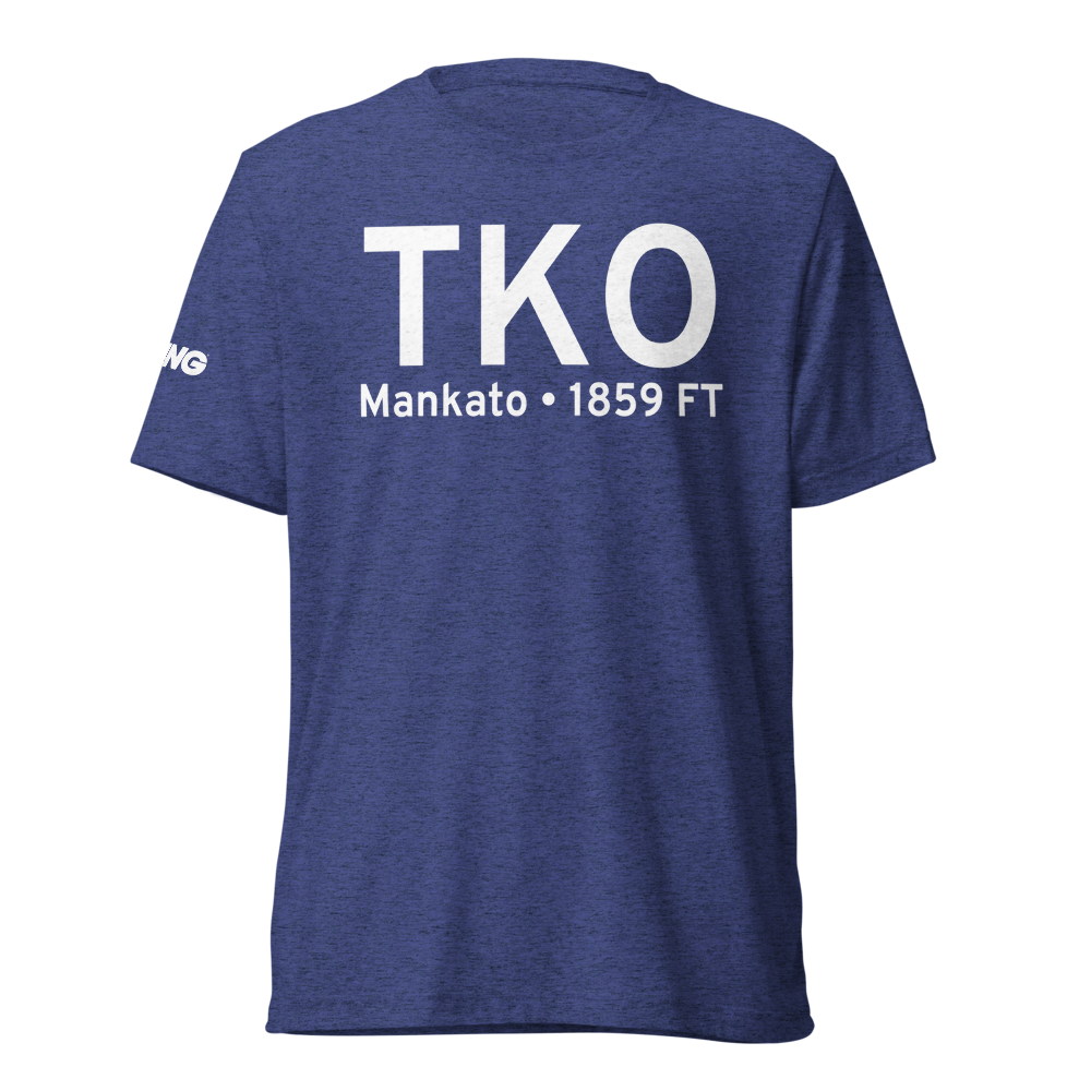 Mankato (KTKO) Airport Tri-blend T-Shirt 