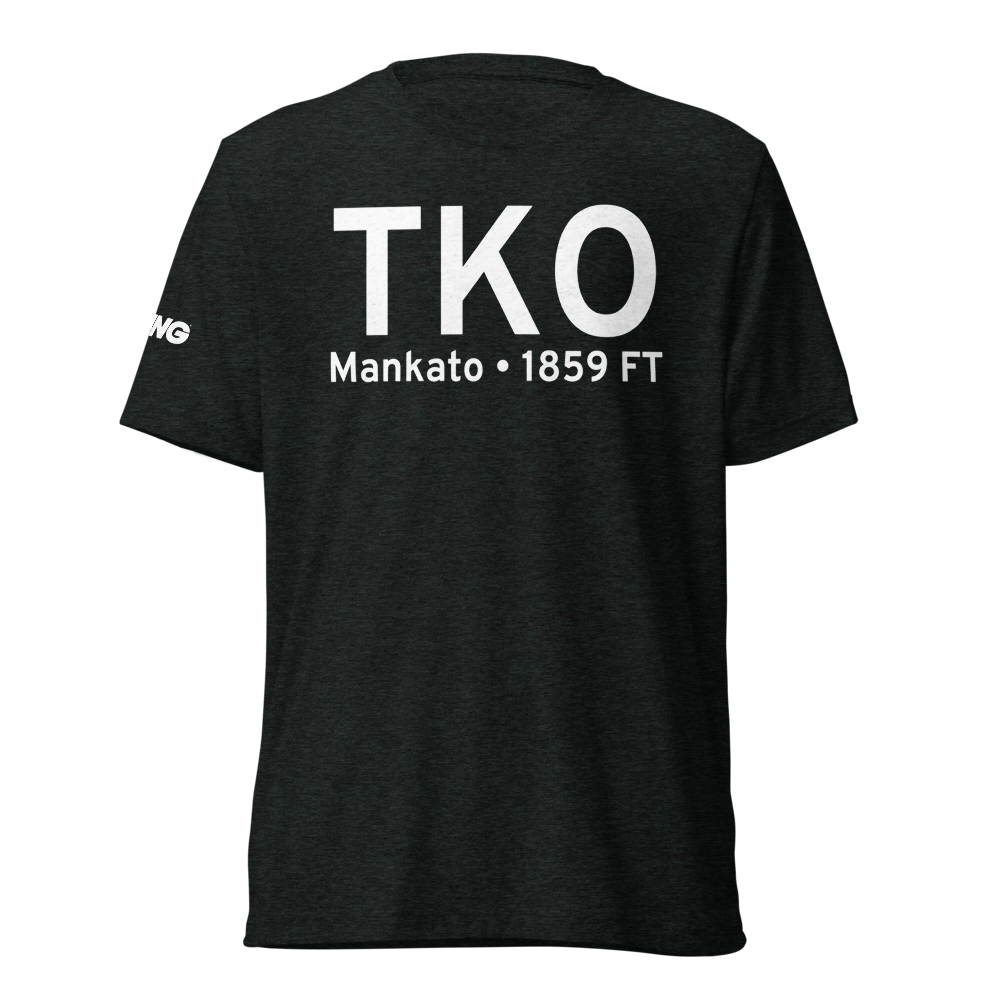 Mankato (KTKO) Airport Tri-blend T-Shirt 