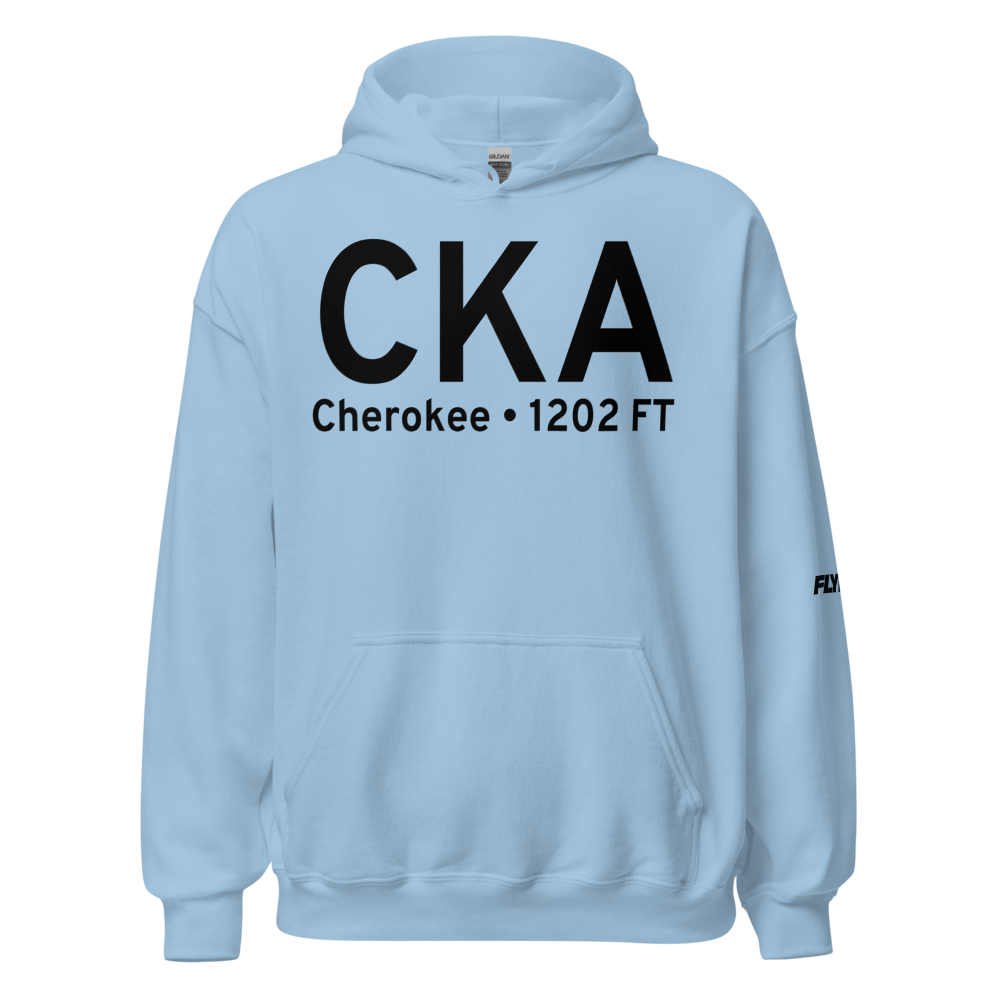 Cherokee (KCKA) Airport Hoodie Sweatshirt 