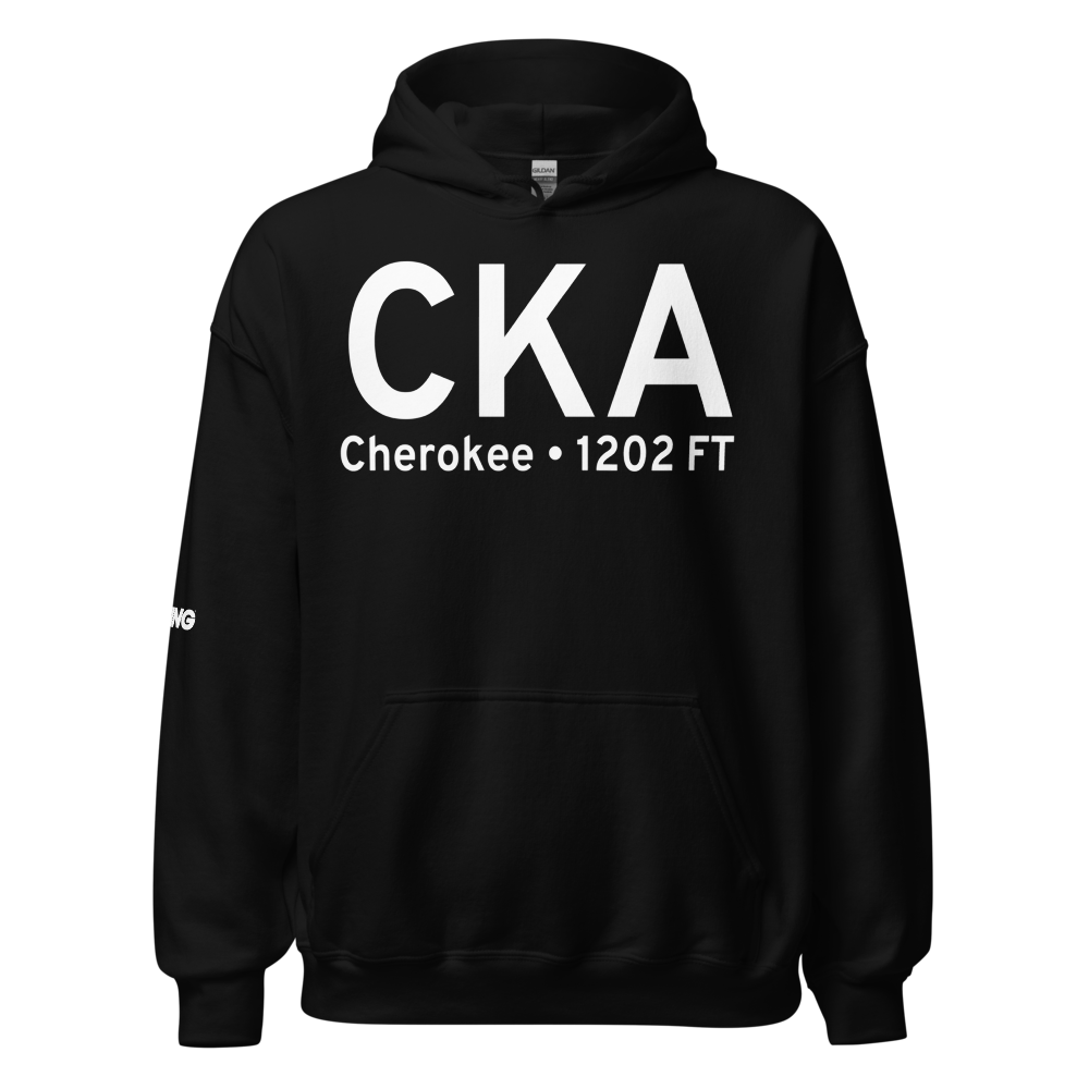 Cherokee (KCKA) Airport Hoodie Sweatshirt 
