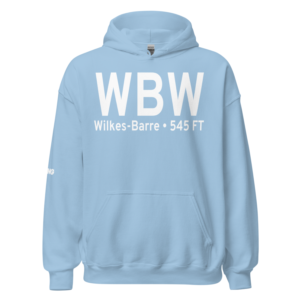 Wilkes-Barre (KWBW) Airport Hoodie Sweatshirt 