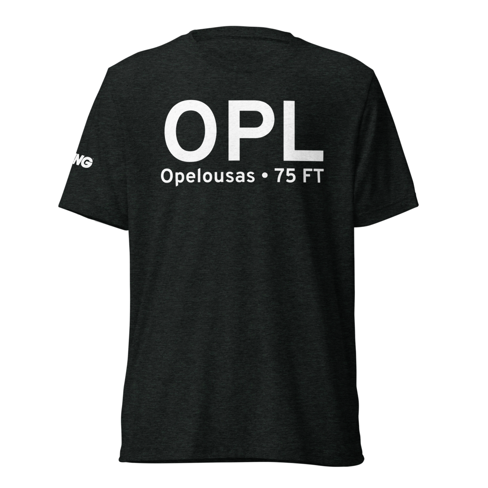 Opelousas (KOPL) Airport Tri-blend T-Shirt 