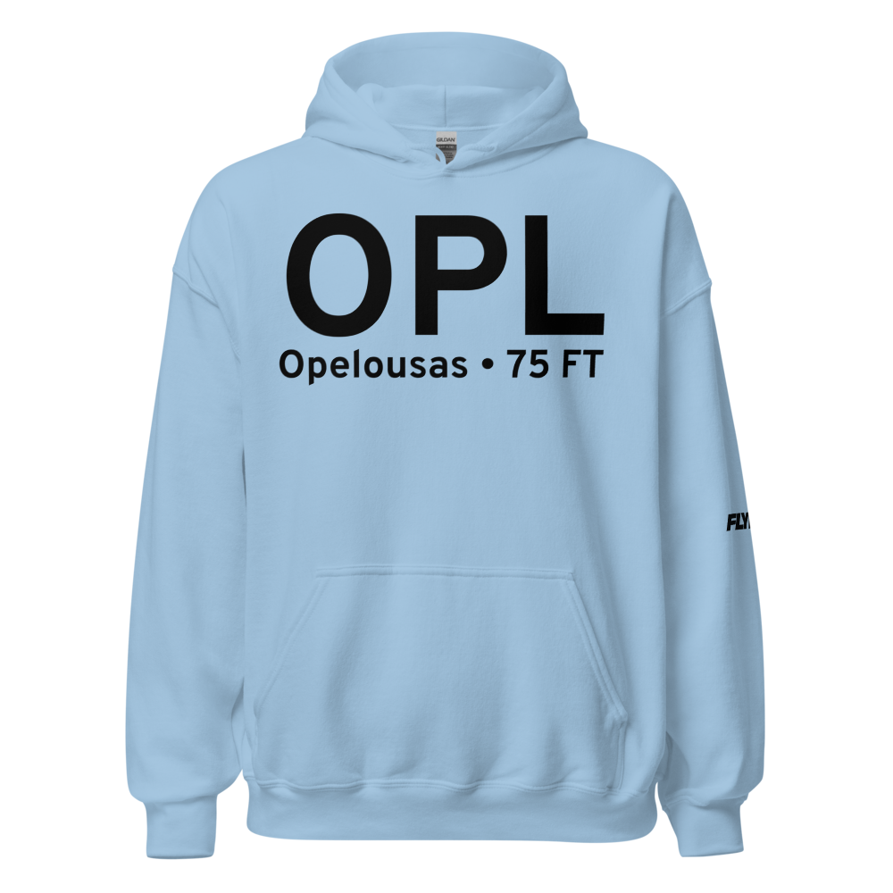 Opelousas (KOPL) Airport Hoodie Sweatshirt 