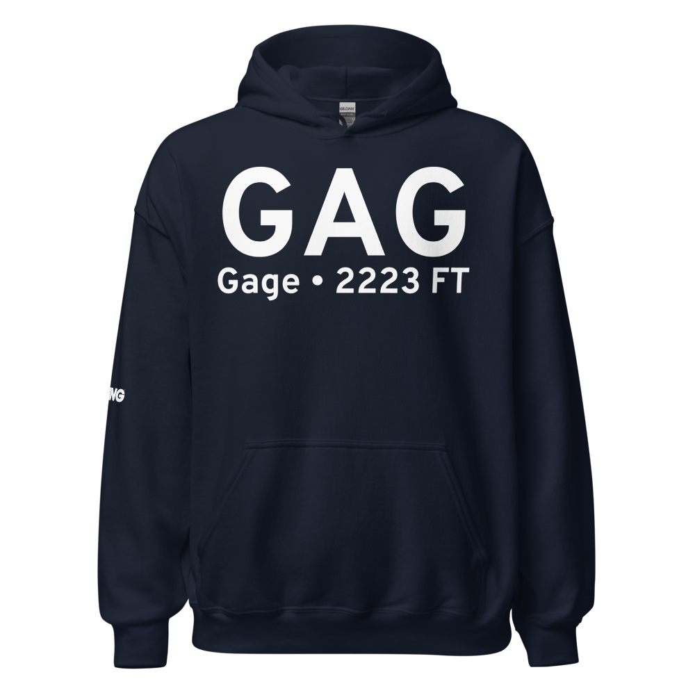 Gage (KGAG) Airport Hoodie Sweatshirt 