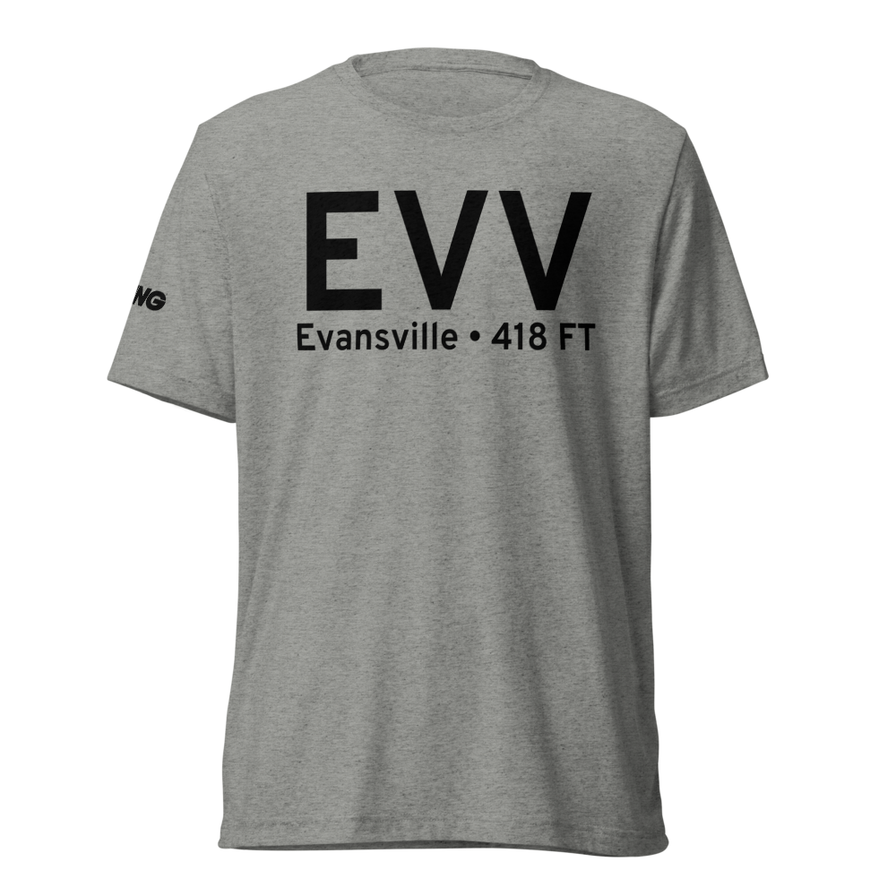 Evansville (KEVV) Airport Tri-blend T-Shirt 