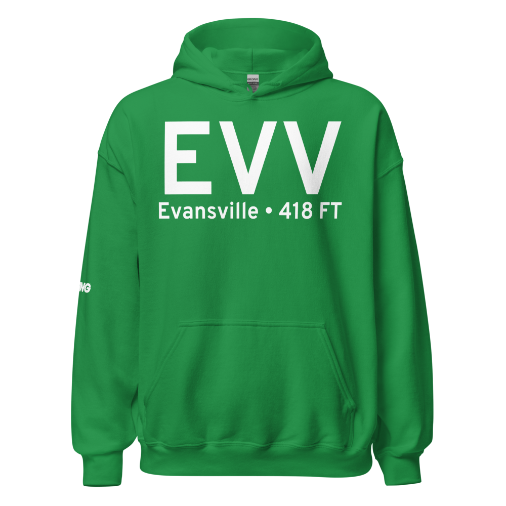 Evansville (KEVV) Airport Hoodie Sweatshirt 