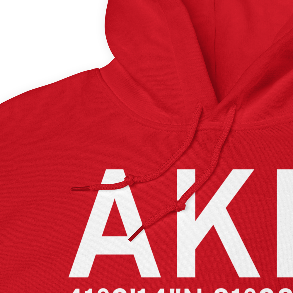 Akron (KAKR) Airport Hoodie Sweatshirt 