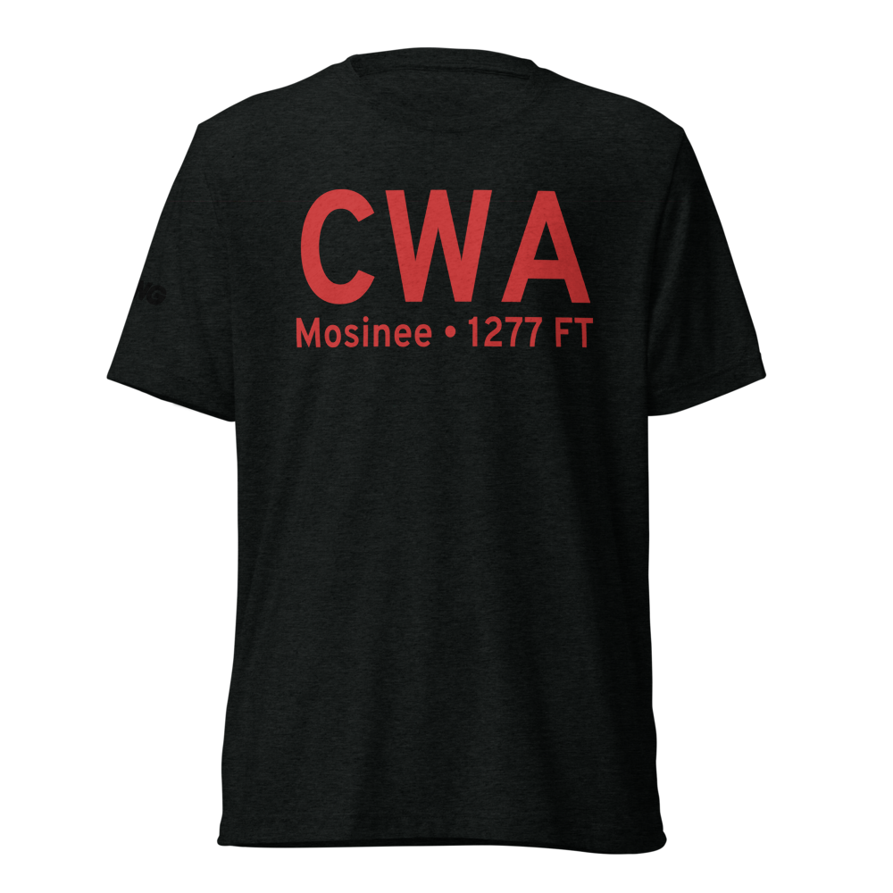 Mosinee (KCWA) Airport Tri-blend T-Shirt 