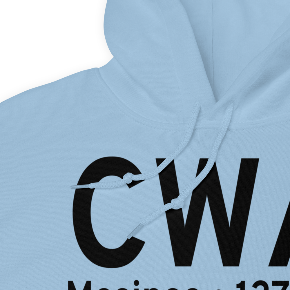 Mosinee (KCWA) Airport Hoodie Sweatshirt 