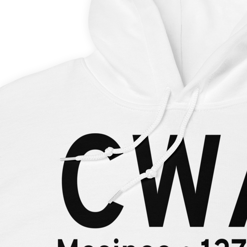 Mosinee (KCWA) Airport Hoodie Sweatshirt 