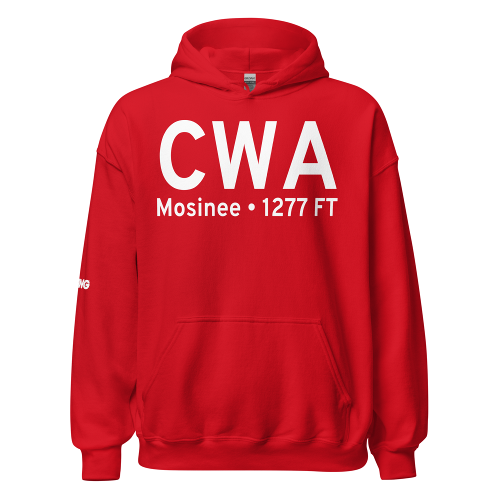 Mosinee (KCWA) Airport Hoodie Sweatshirt 