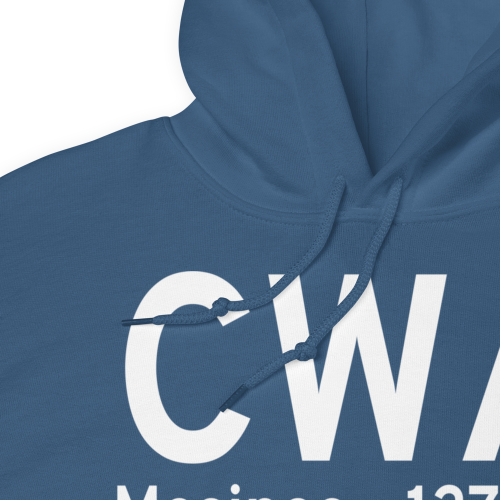 Mosinee (KCWA) Airport Hoodie Sweatshirt 