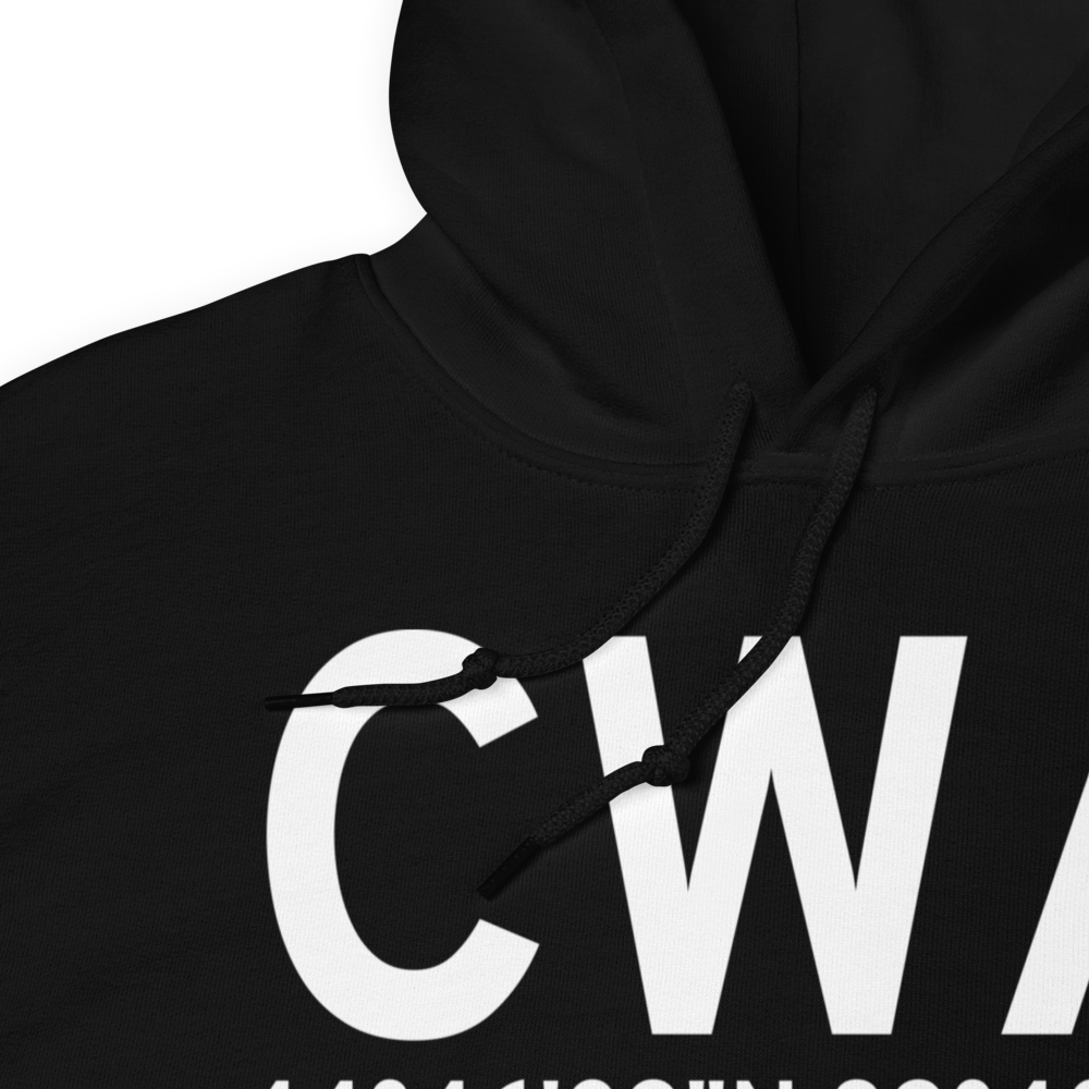 Mosinee (KCWA) Airport Hoodie Sweatshirt 