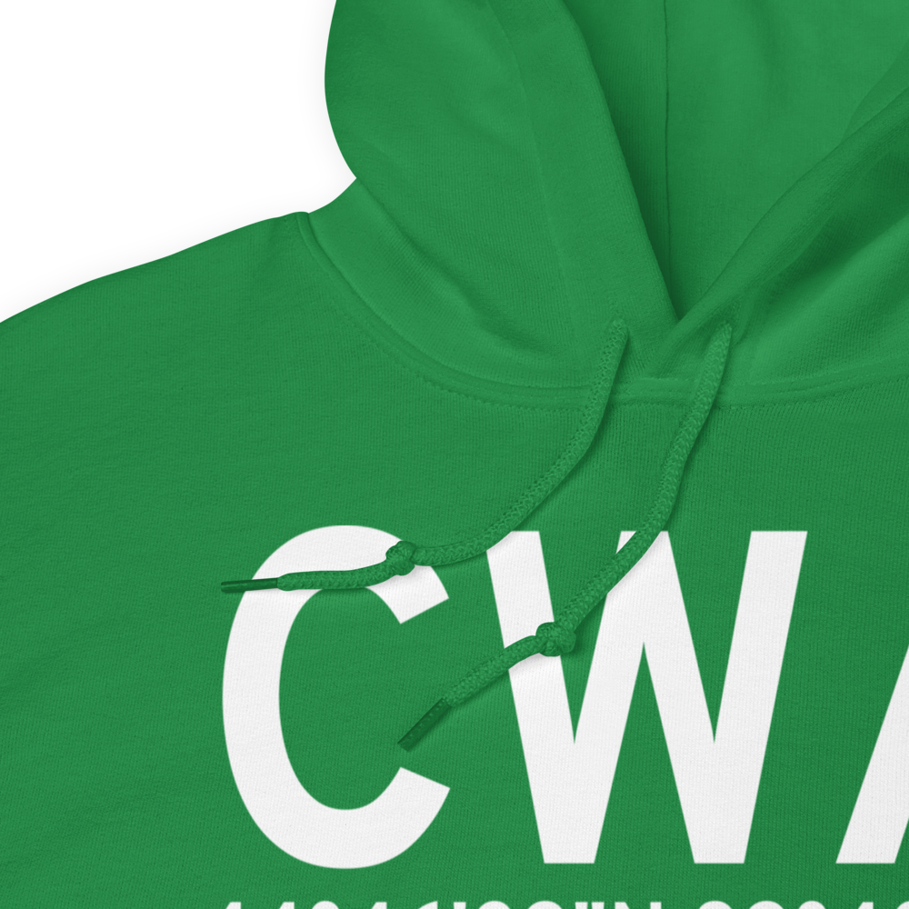Mosinee (KCWA) Airport Hoodie Sweatshirt 