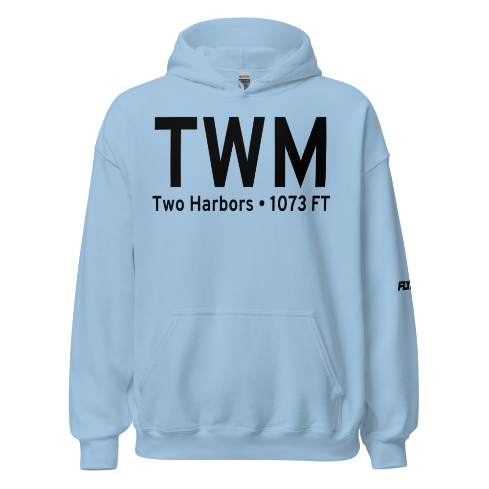 Two Harbors (KTWM) Airport Hoodie Sweatshirt 