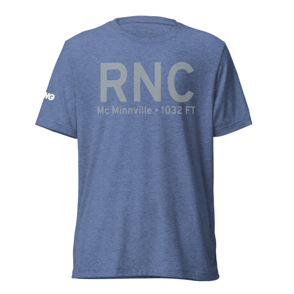 Mc Minnville (KRNC) Airport Tri-blend T-Shirt 