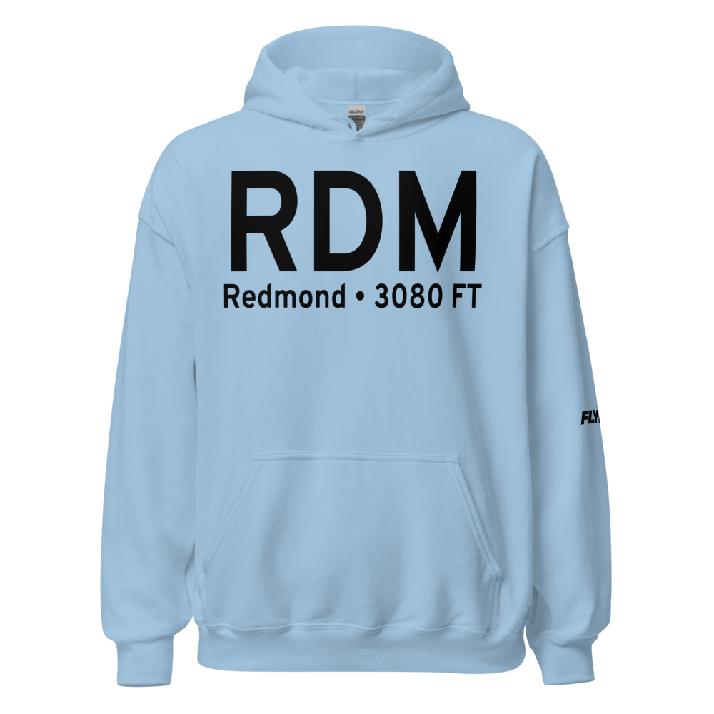 Redmond (KRDM) Airport Hoodie Sweatshirt 