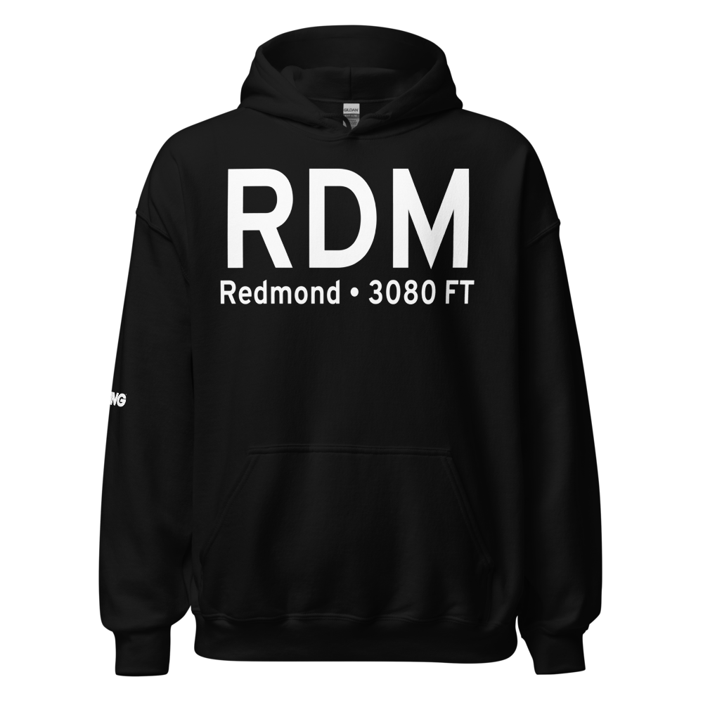 Redmond (KRDM) Airport Hoodie Sweatshirt 