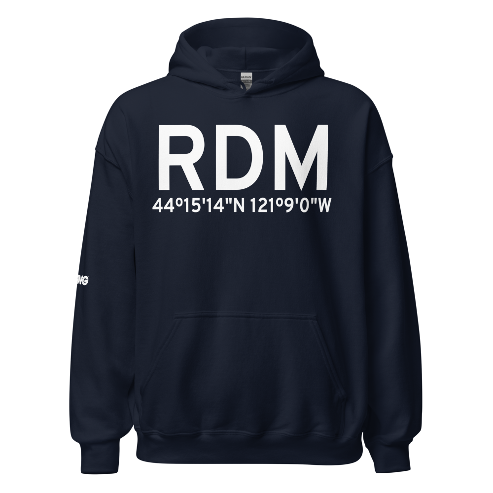 Redmond (KRDM) Airport Hoodie Sweatshirt 
