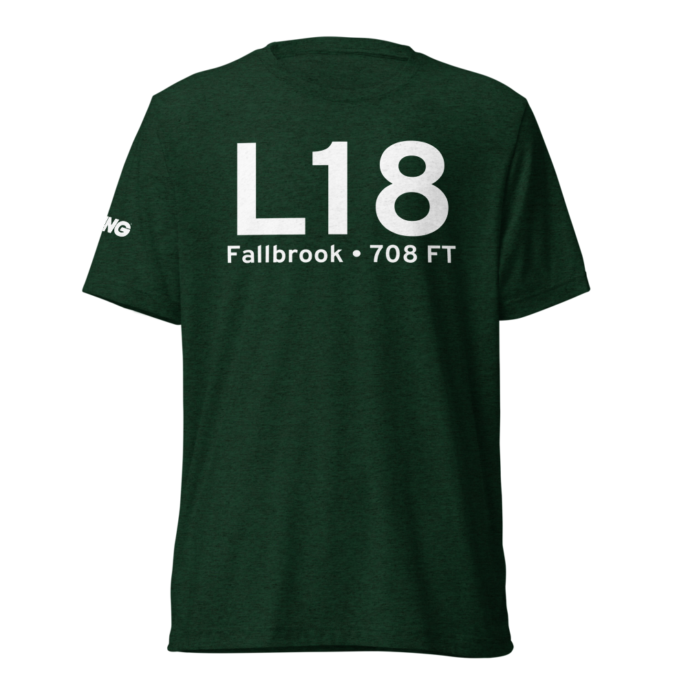 Fallbrook (L18) Airport Tri-blend T-Shirt 