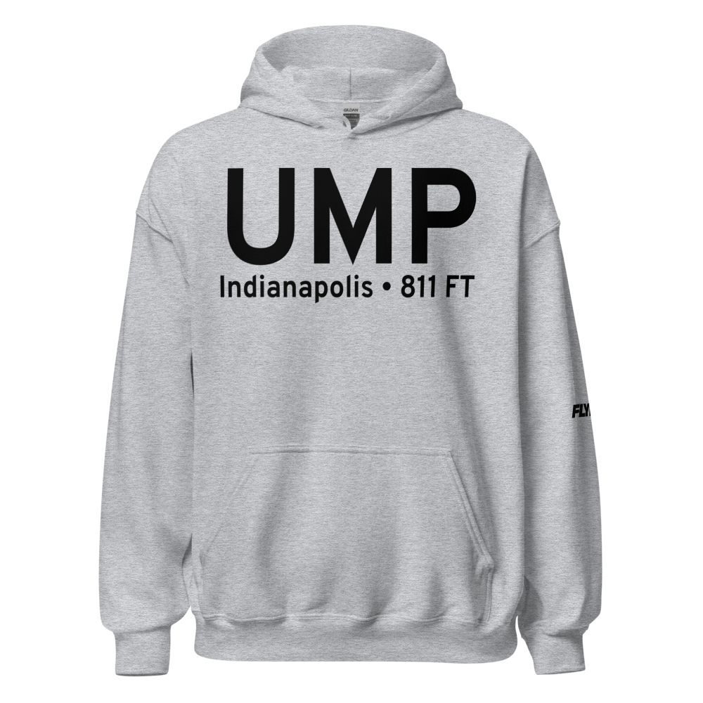 Indianapolis (KUMP) Airport Hoodie Sweatshirt 