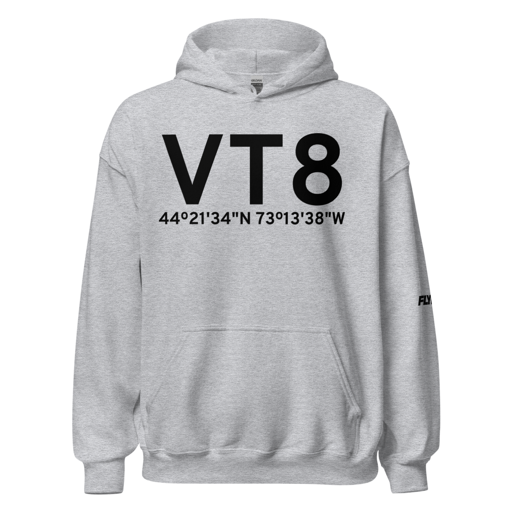 Shelburne (VT8) Airport Hoodie Sweatshirt 
