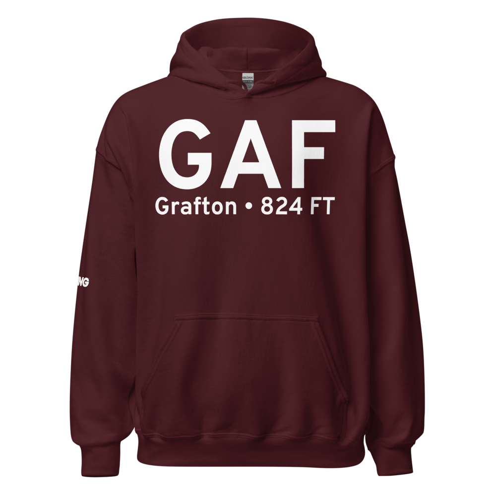 Grafton (KGAF) Airport Hoodie Sweatshirt 