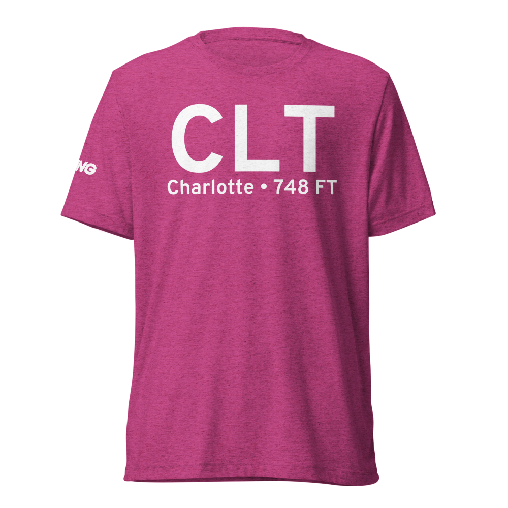 Charlotte (KCLT) Airport Tri-blend T-Shirt 
