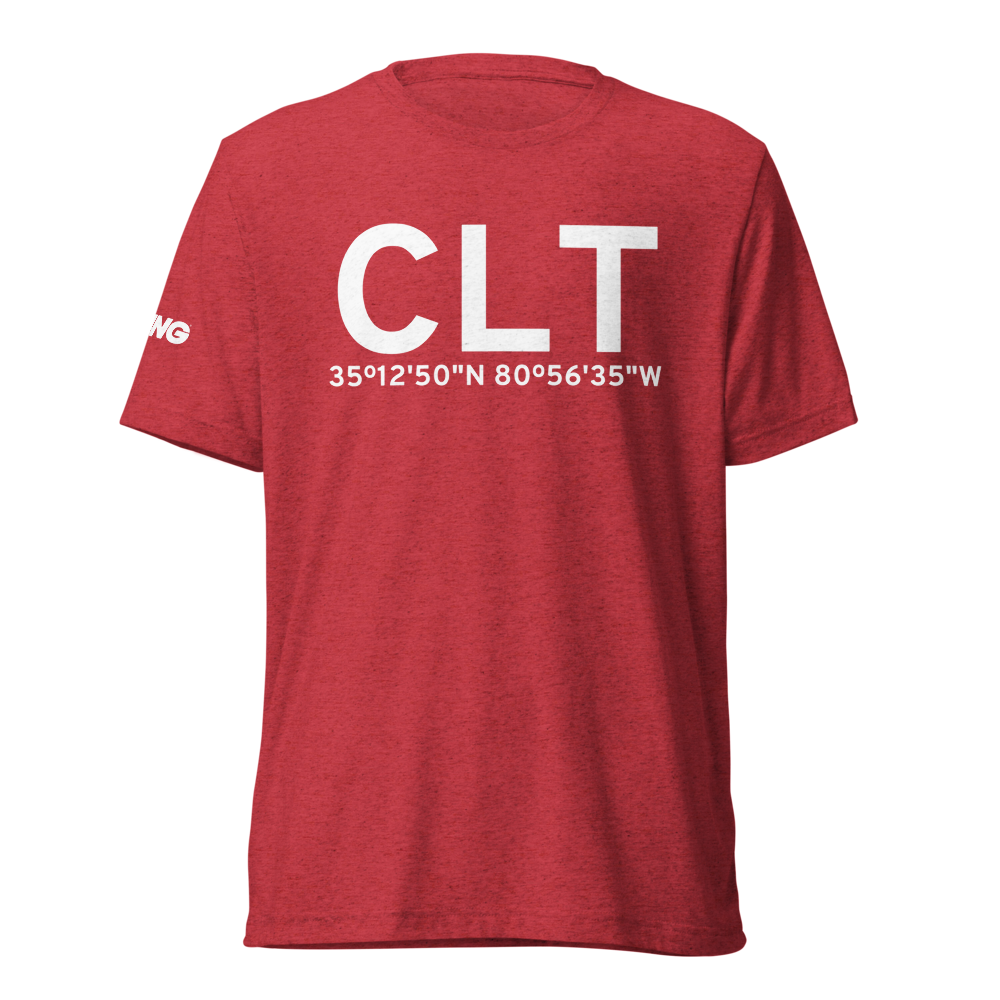 Charlotte (KCLT) Airport Tri-blend T-Shirt 