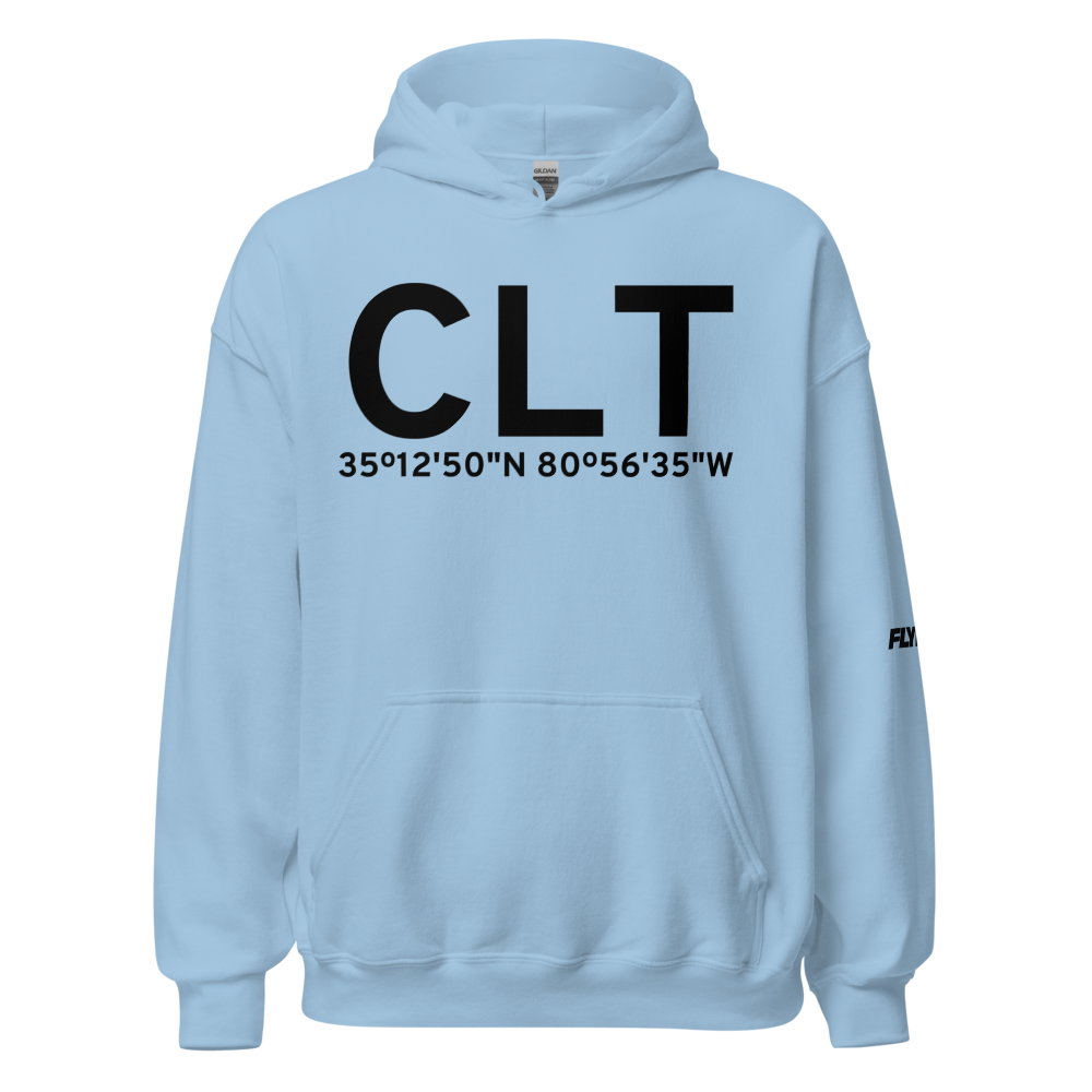Charlotte (KCLT) Airport Hoodie Sweatshirt 