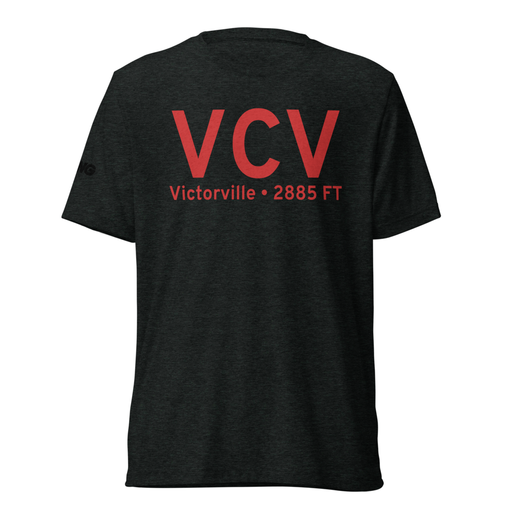 Victorville (KVCV) Airport Tri-blend T-Shirt 