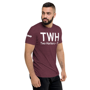Two Harbors (TWH) Airport Tri-blend T-Shirt