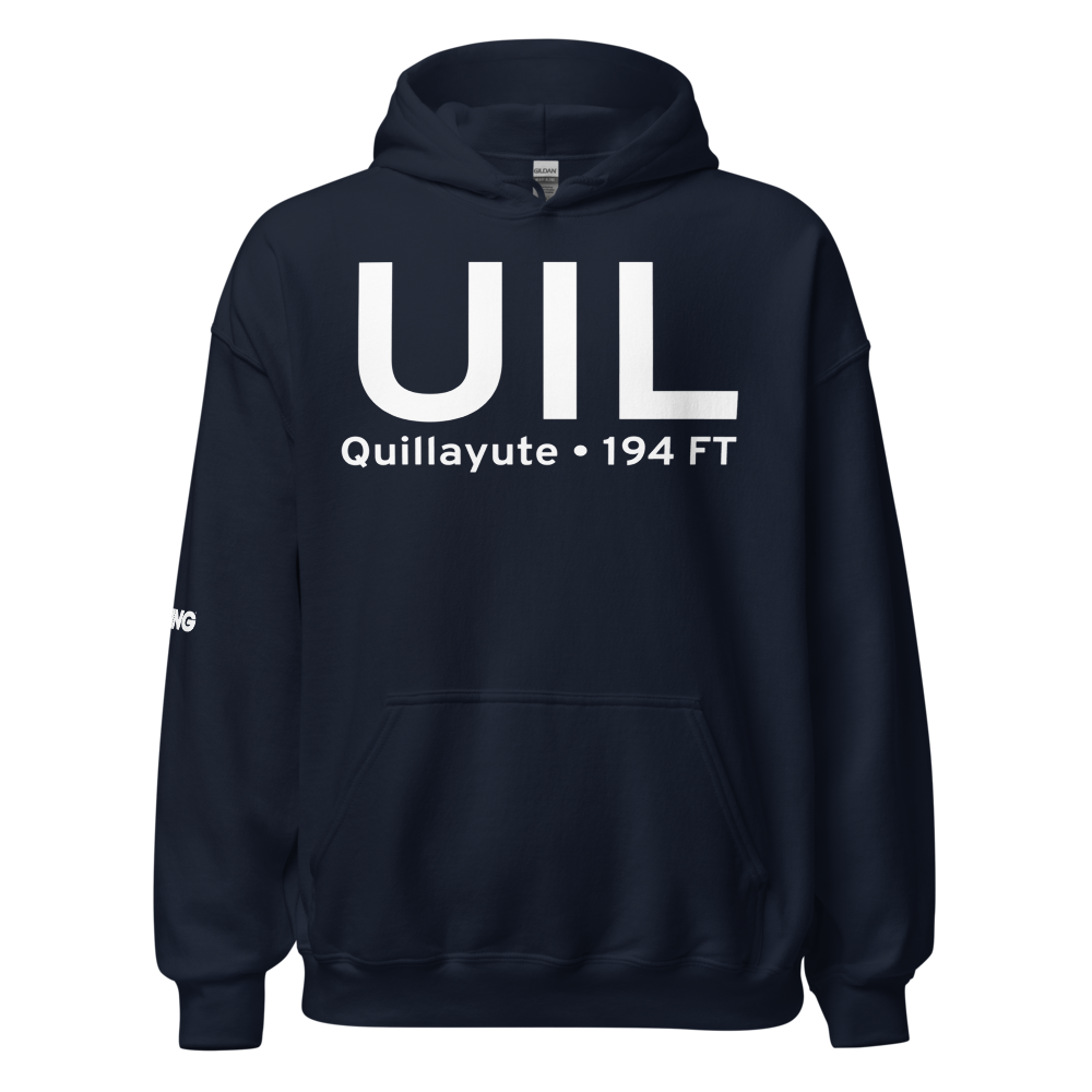 Quillayute (KUIL) Airport Hoodie Sweatshirt 