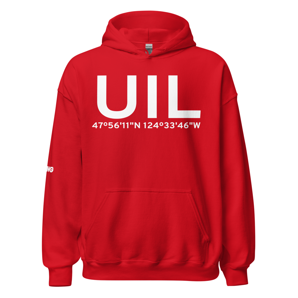 Quillayute (KUIL) Airport Hoodie Sweatshirt 