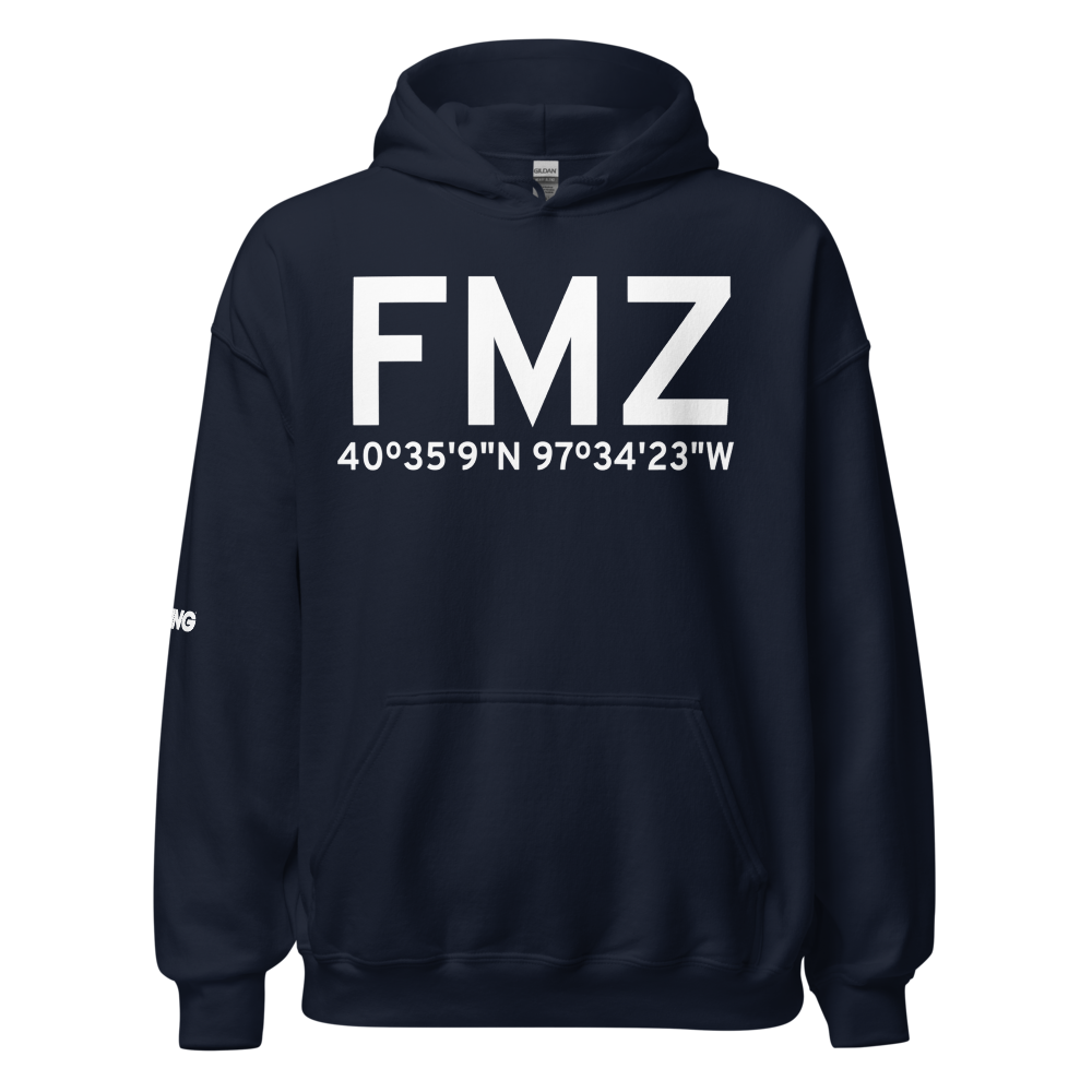 Fairmont (KFMZ) Airport Hoodie Sweatshirt 