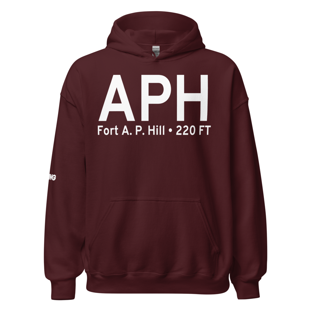 Fort A. P. Hill (KAPH) Airport Hoodie Sweatshirt 