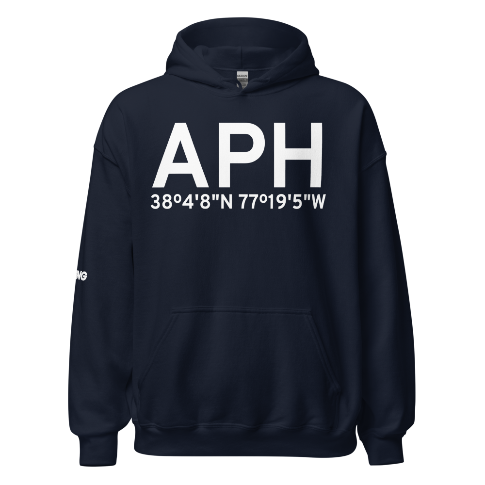 Fort A. P. Hill (KAPH) Airport Hoodie Sweatshirt 