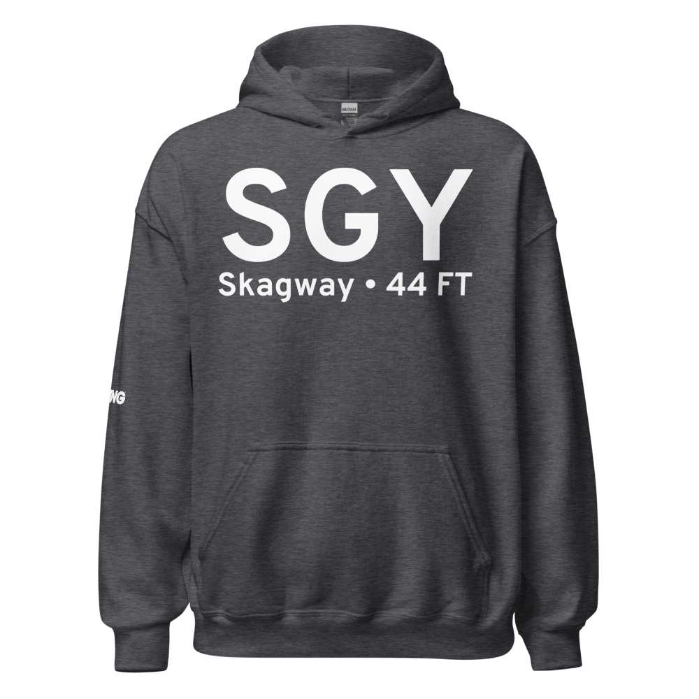 Skagway (PAGY) Airport Hoodie Sweatshirt 