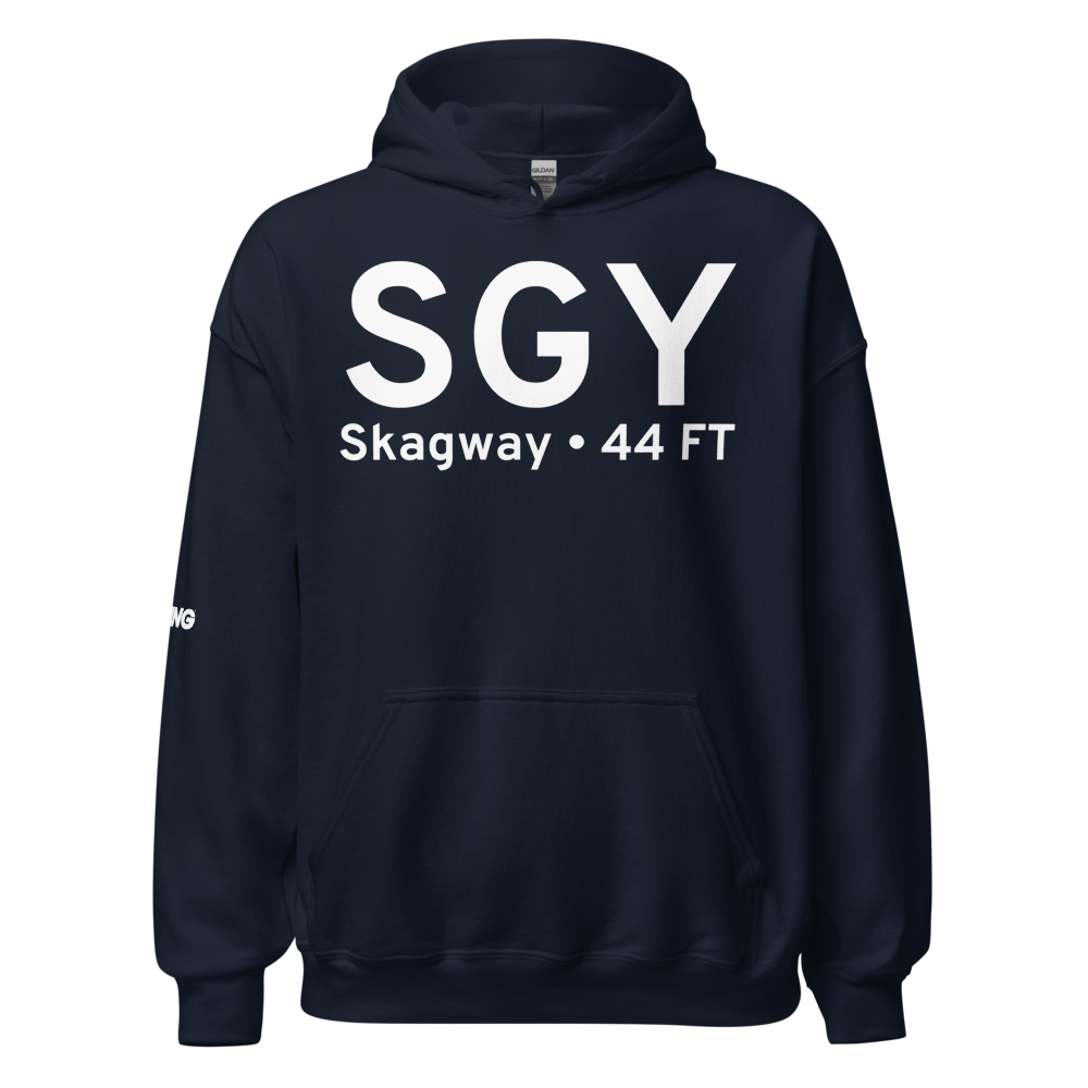 Skagway (PAGY) Airport Hoodie Sweatshirt 
