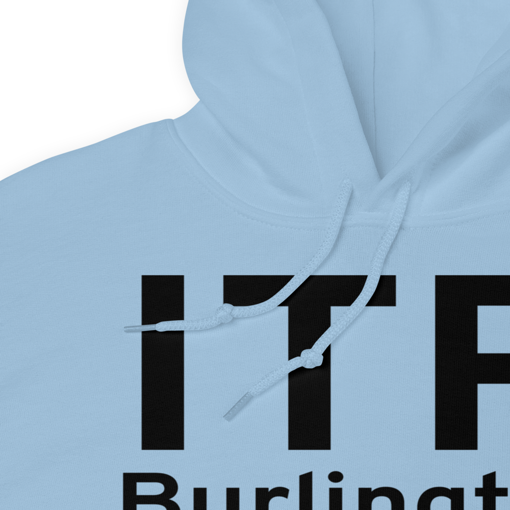 Burlington (KITR) Airport Hoodie Sweatshirt 